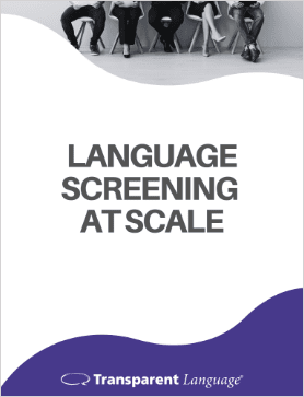 Streamlined language screening
